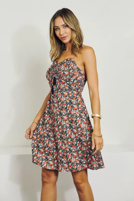 Sleeveless Floral Dress