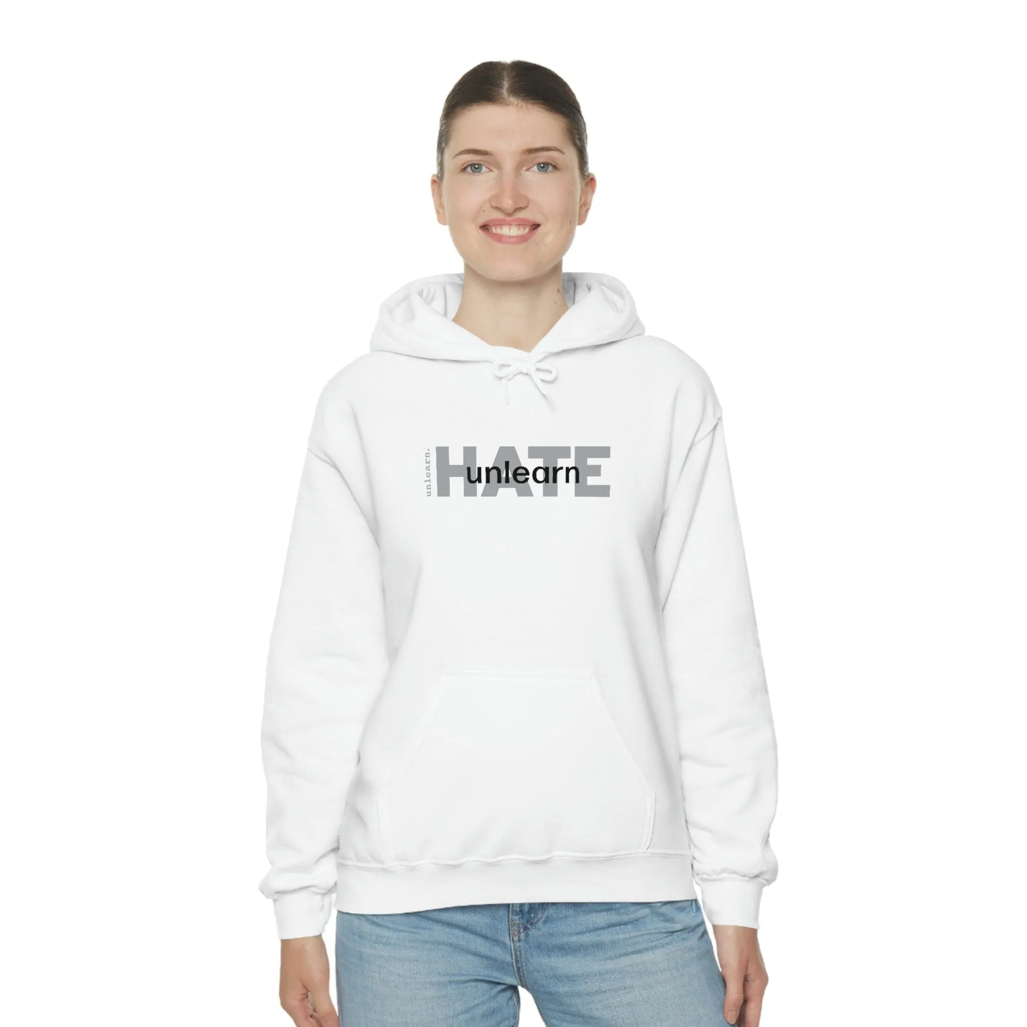 Stop Hate - Relaxed Fit Fleece Hoodie