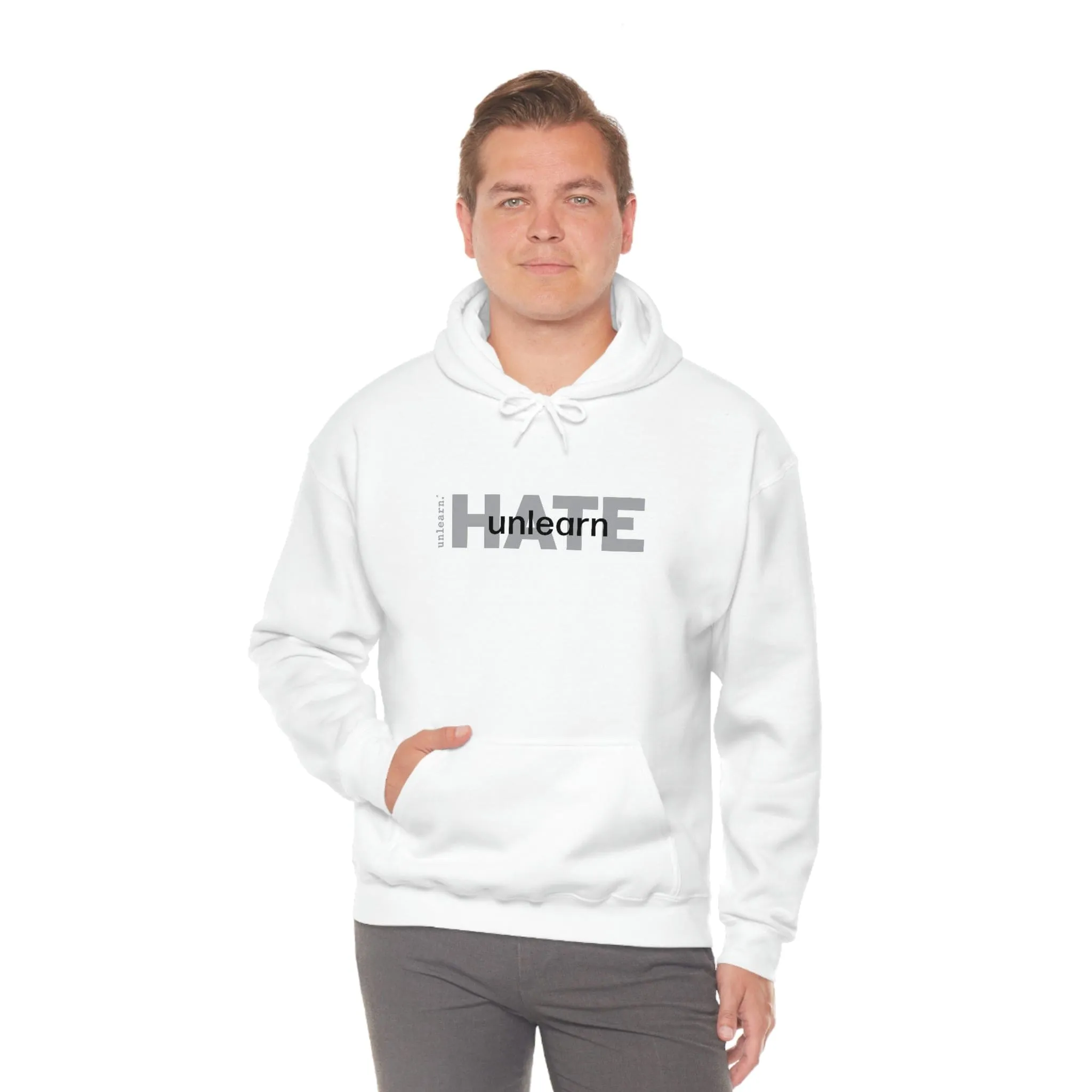 Stop Hate - Relaxed Fit Fleece Hoodie