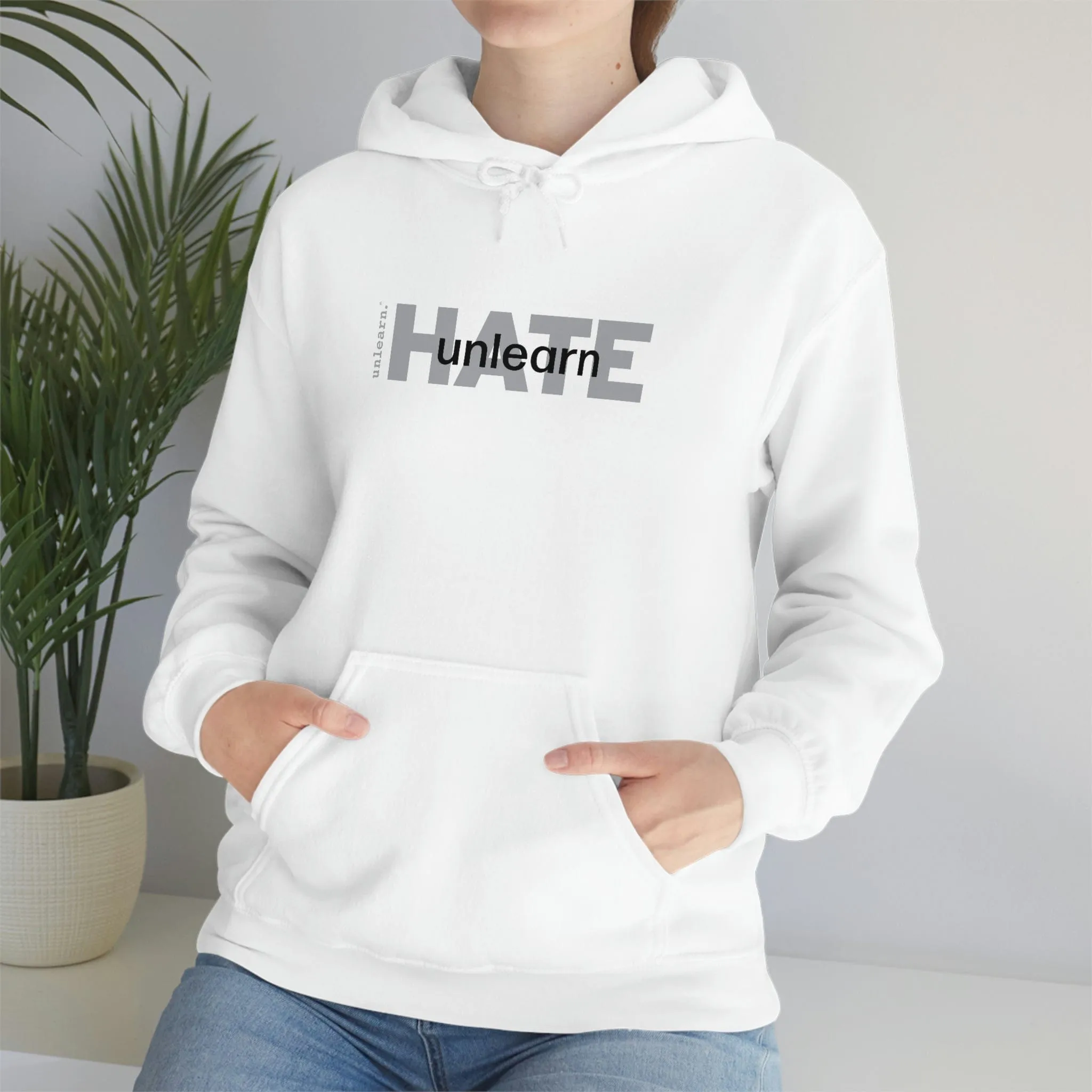 Stop Hate - Relaxed Fit Fleece Hoodie