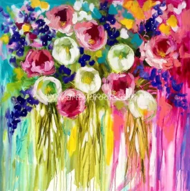 summer blooms - art print