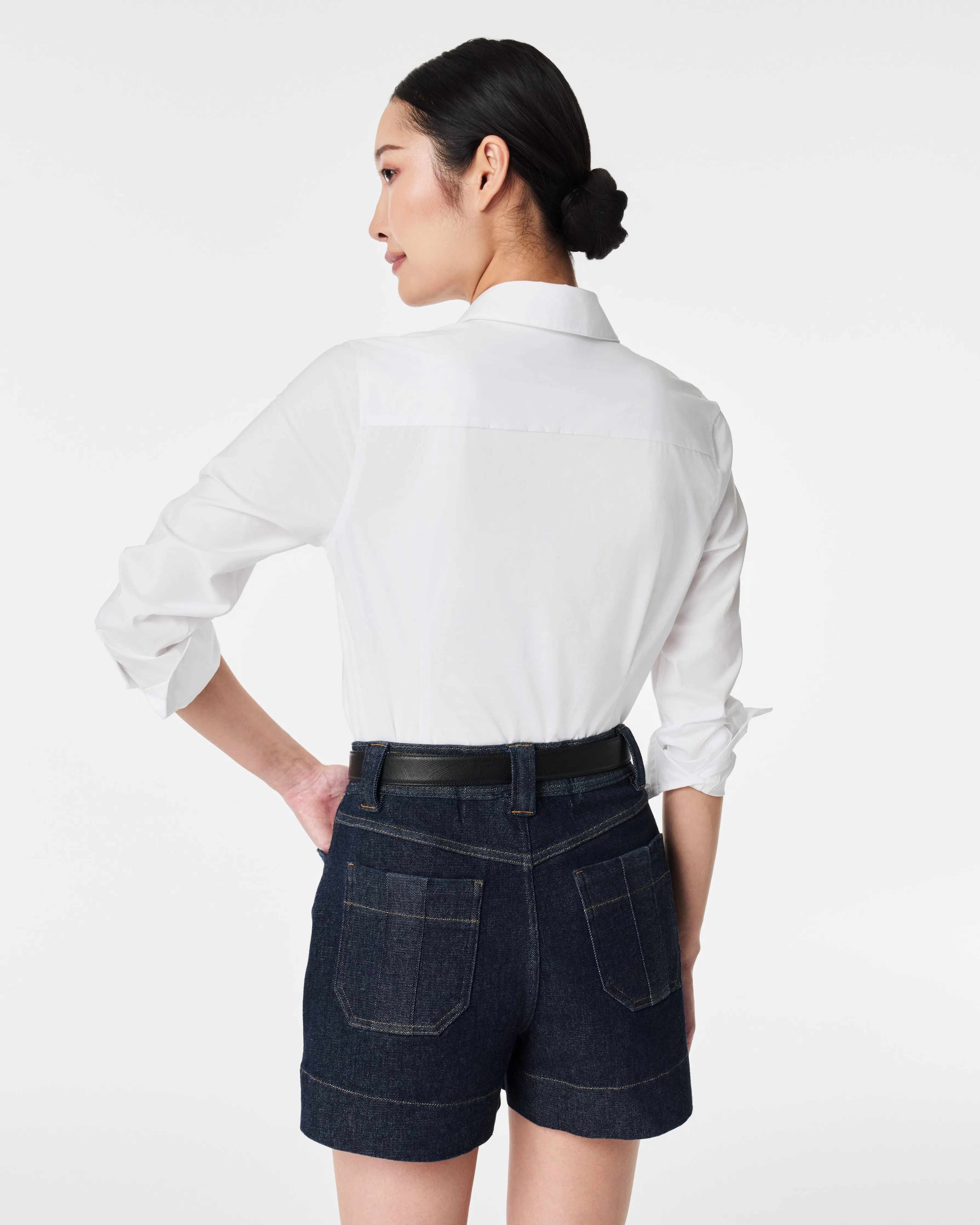 The Best Poplin No-Gape Tailored Shirt