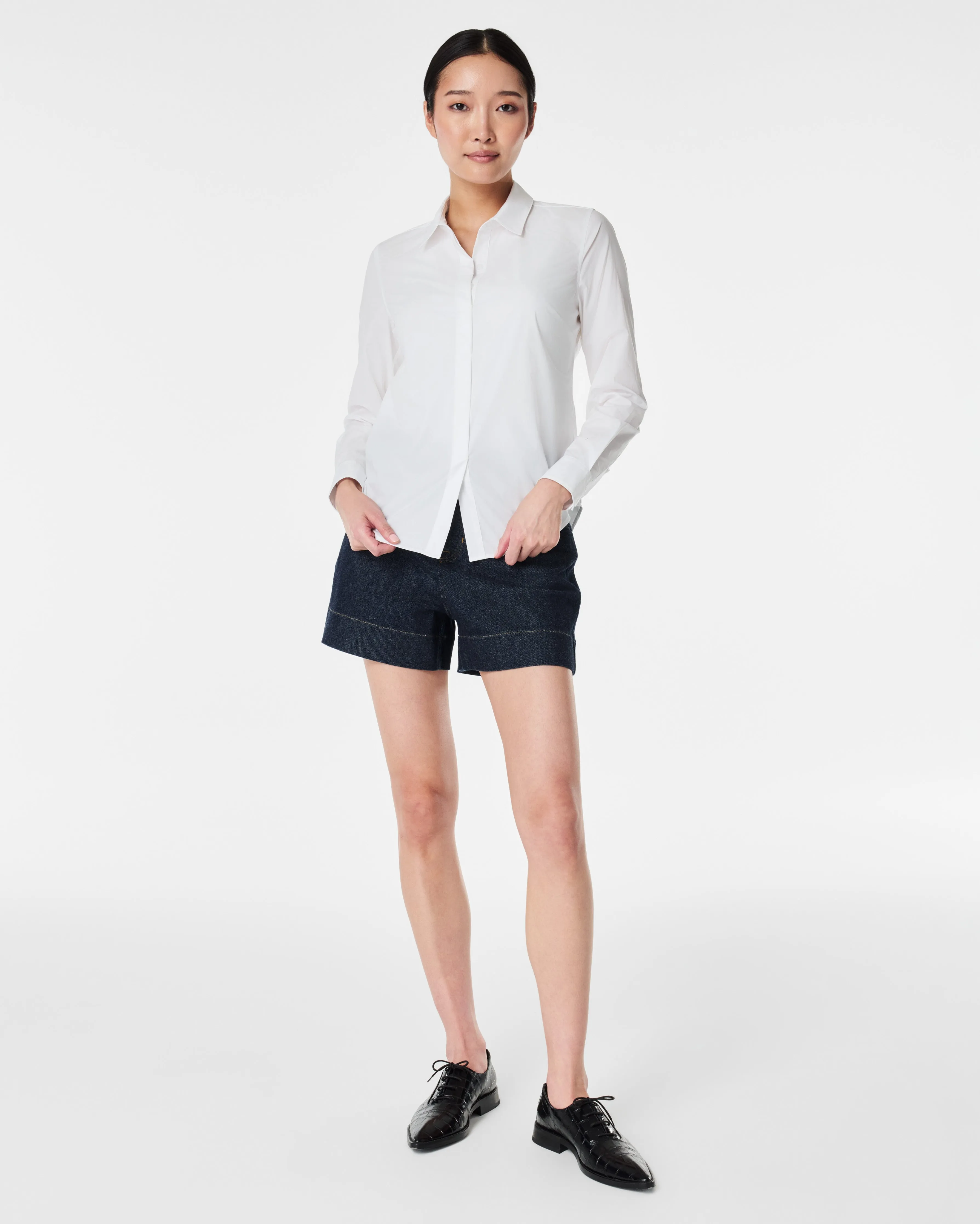 The Best Poplin No-Gape Tailored Shirt