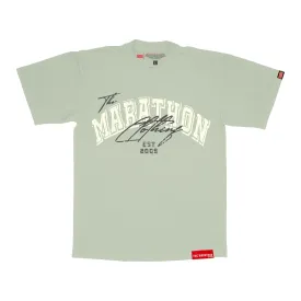 The Marathon Clothing Arch & Script T-Shirt - Sage