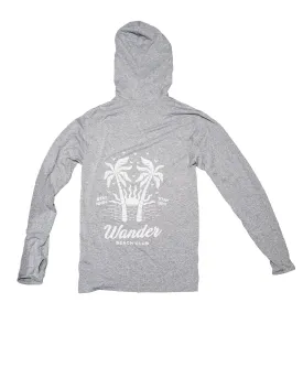 Unisex Beach Club Sun Hoodie - Grey Heathered