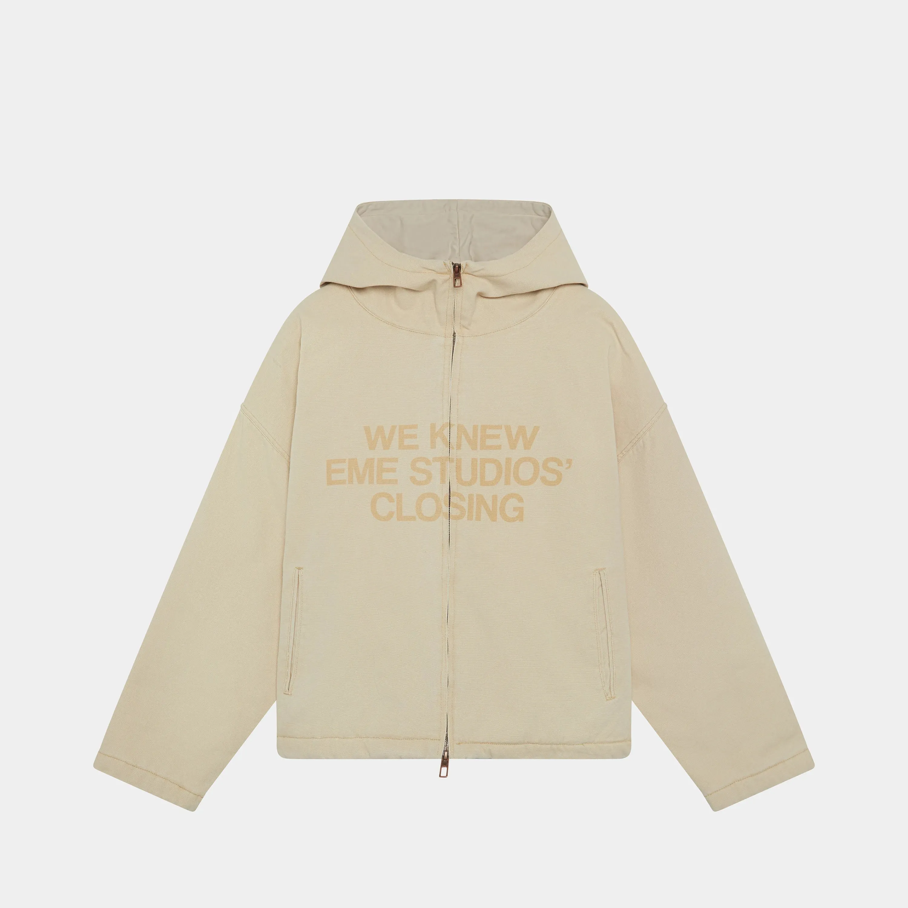 We Knew Off Sand Heavy Zip Jacket