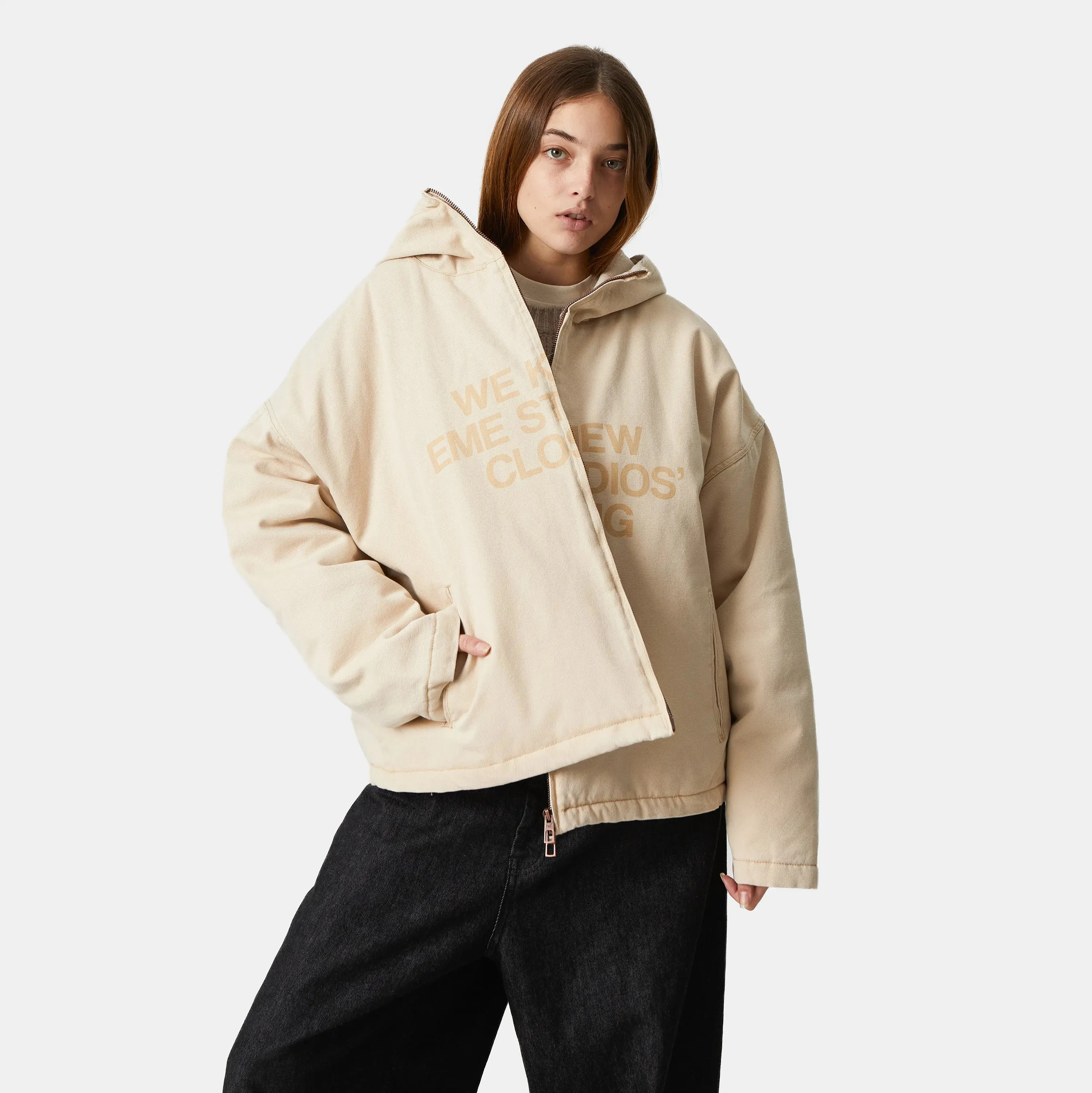 We Knew Off Sand Heavy Zip Jacket