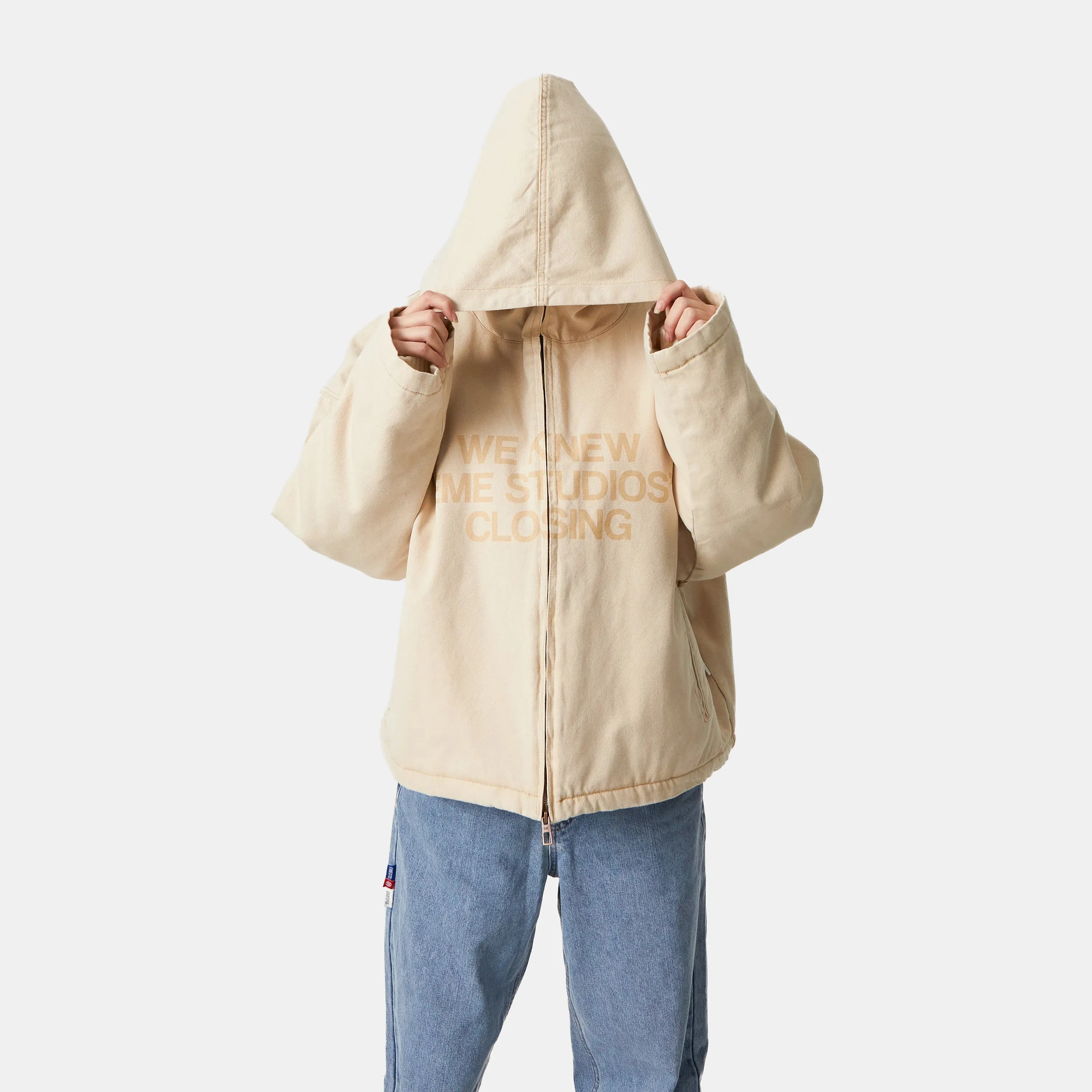 We Knew Off Sand Heavy Zip Jacket