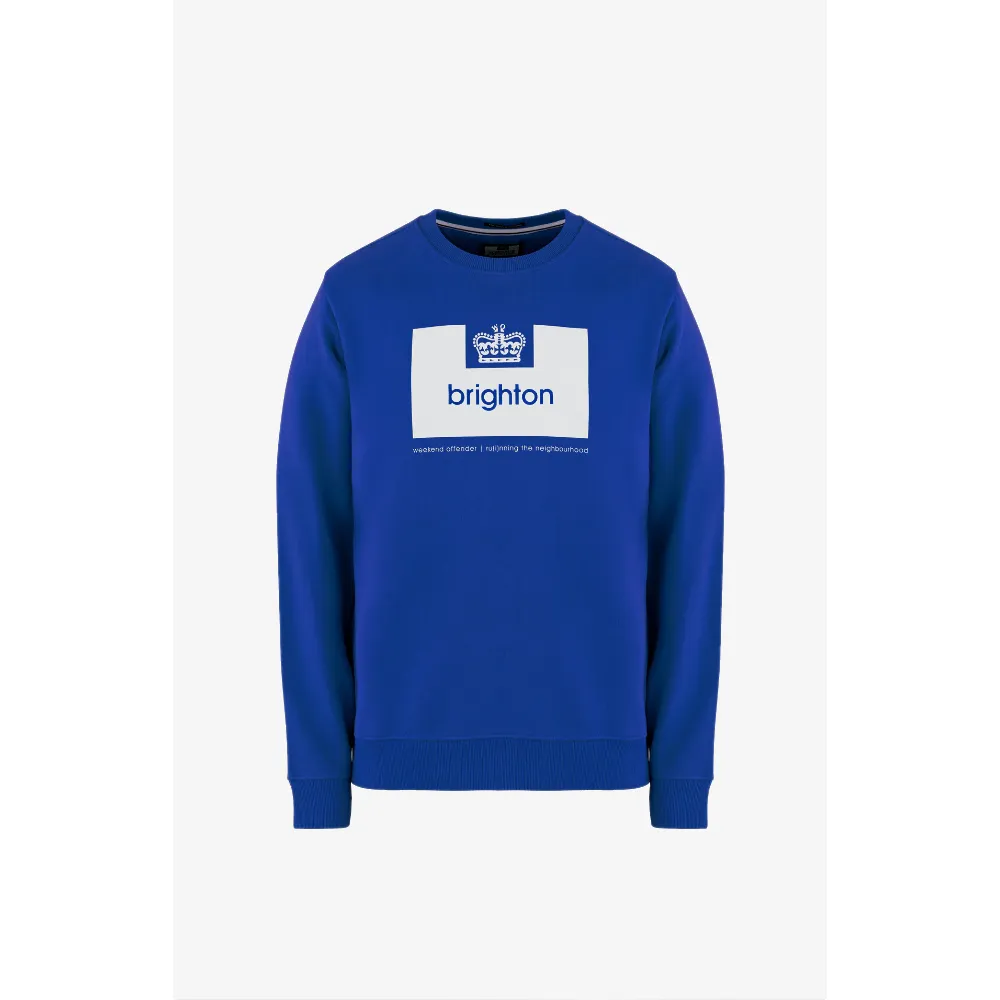 Weekend Offender x Modfather Clothing - Brighton Electric Blue - Sweatshirt