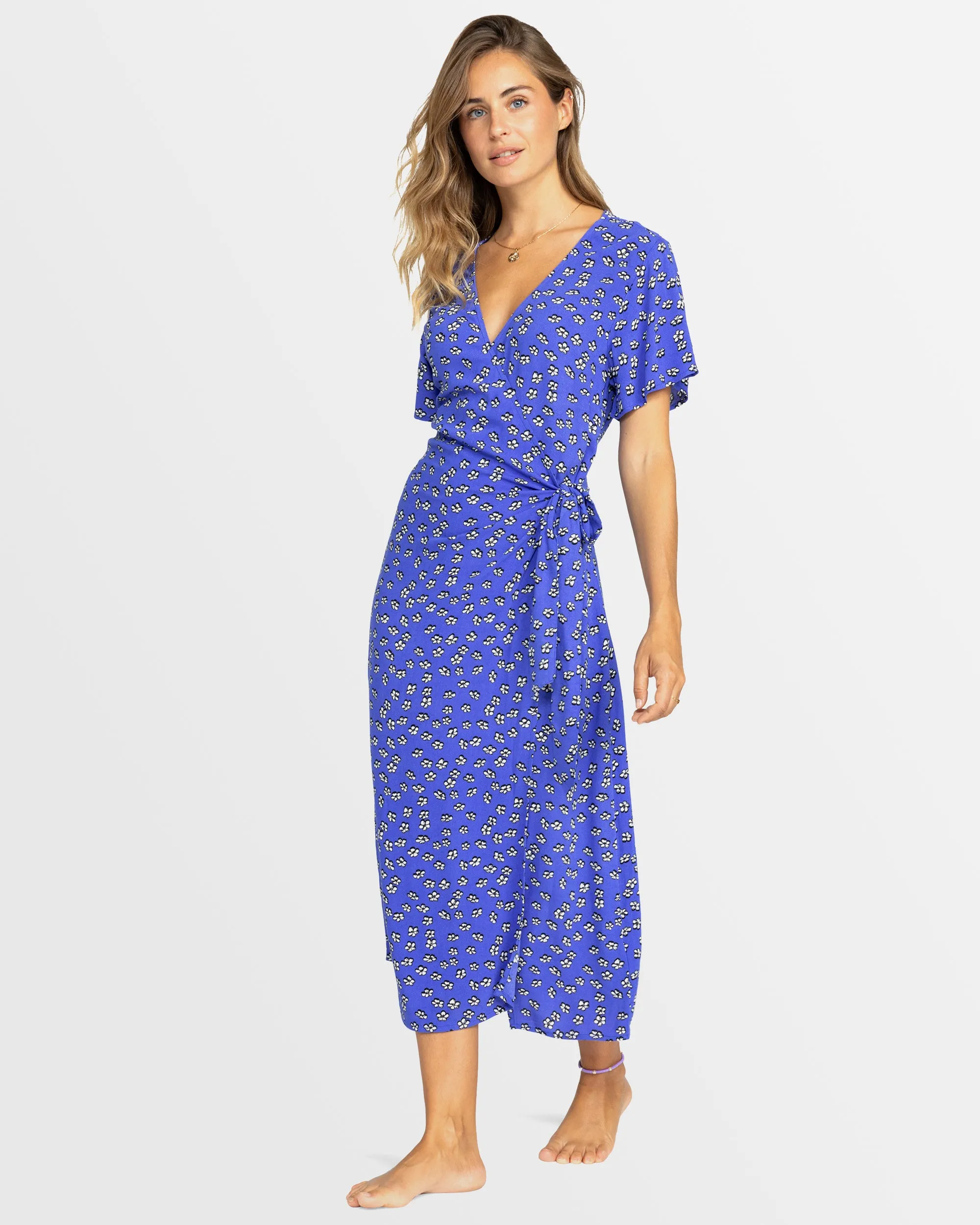 Womens Indigo Sand Midi Dress